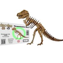 Brinquedo Educativo Quebra Cabeça 3d Dinossauro Tiranossauro Rex Mdf