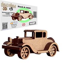 Brinquedo Educativo Quebra Cabeça 3D Ford A 1930 Mdf