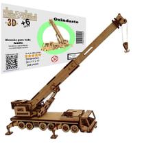 Brinquedo Educativo Quebra Cabeça 3D Guindaste Mdf