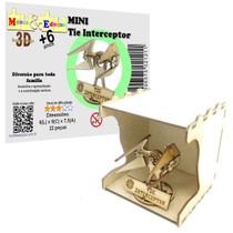 Brinquedo Educativo Quebra Cabeça 3D MINI NAVE STAR WARS Tie Interceptor