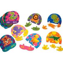 Brinquedo Educativo Quebra Cabeça Divisão Silábica 55 Peças Brinquedo Educativo Quebra Cabeça Divisão Silábica 55 Peças