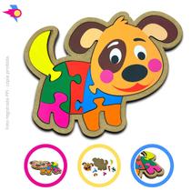 Brinquedo Educativo Quebra-cabeça Infantil - Cachorro