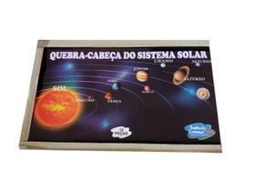 Brinquedo Educativo Quebra Cabeça Sistema Solar 12 Peças