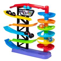 Brinquedo Educativo Racing Tower Pedagógico Criança Infantil Bebe 1 Ano - Maptoy