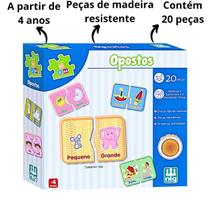 Brinquedo Educativo Raciocinio Logico Jogo Dos Opostos 3 Anos 20 Peças Madeira Nig Brinquedos Brinquedo Educativo Raciocinio Logico Jogo Dos Opostos 3 Anos 20 Peças Madeira Nig Brinquedos