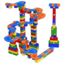 Brinquedo Educativo Rampa Divertida 200 Peças 60 Adesivos