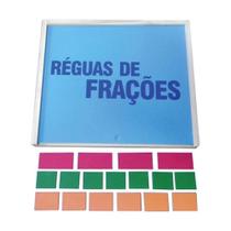 Brinquedo Educativo Réguas de Frações 55 Peças em MDF para Apoio ao Aprendizado Sonho de Criança Brinquedo Educativo Réguas de Frações 55 Peças em MDF para Apoio ao Aprendizado Sonho de Criança