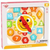 Brinquedo Educativo - Relógio de Madeira - Solzinho - Tooky Toy