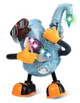 Brinquedo Educativo Robô Dançante Musical LED Luz e Som Para Crianças Meninos e Meninas