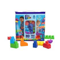 Brinquedo Educativo Sacola 80 Blocos Mega Bloks - Mattel