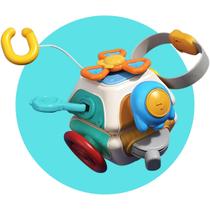 Brinquedo Educativo Sensorial 6 em 1 Cubo Interativo com Atividades para Bebê e CriançasENVIOIMEDIATO