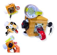 Brinquedo Educativo Sensorial Cubo Sensorial Montessori Brinquedo Educativo Sensorial Cubo Sensorial Montessori