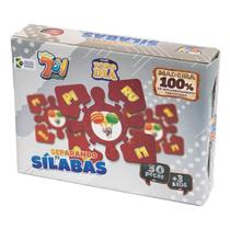 Brinquedo Educativo Separando As Sílabas Quebra-Cabeça 30 Peças MDF +3 Anos Paper Toy
