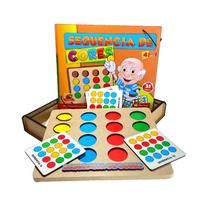 Brinquedo educativo sequencia de cores premium