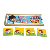 Brinquedo Educativo Sequencia Logica Vida em Mdf