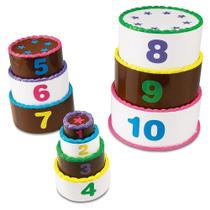 Brinquedo Educativo Stack and Count Layer Cake - Para Crianças Acima de 18 Meses