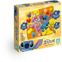 Brinquedo Educativo Stitch Pega Pompom Com Placas, Pompons E Pinças