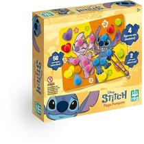Brinquedo Educativo Stitch Pega Pompom Com Placas, Pompons E Pinças