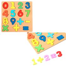 Brinquedo educativo Tabuada Madeira Montesoriano de Montar