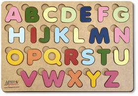 Brinquedo educativo tabuleiro encaixe alfabeto mdf - mega impress