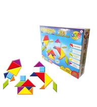 Brinquedo Educativo Tangran Com Mix Figuras Para Montar