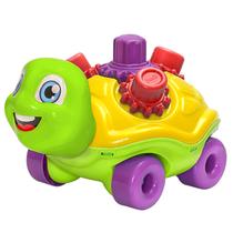 Brinquedo Educativo Tartaruga Zupi Colorida Para Bebês