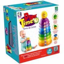 Brinquedo Educativo Torre de Cores Para Empilhar Infantil Brinquedo Educativo Torre de Cores Para Empilhar Infantil