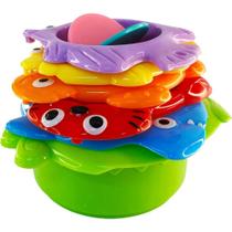 Brinquedo Educativo Torre Divertida com 6 Potes Coloridos Brinquedo Educativo Torre Divertida com 6 Potes Coloridos