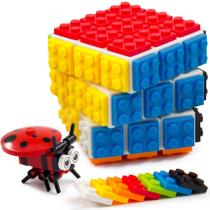Brinquedo educativo TOYAMBA Brick Speed Cube 3x3 compatível com Lego