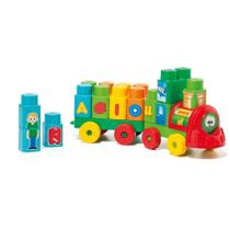 Brinquedo Educativo Trenzinho BABY LAND com 28 Blocos Brinquedo Educativo Trenzinho BABY LAND com 28 Blocos