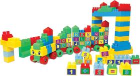 Brinquedo Educativo Trenzinho de Empilhar e Montar Cores