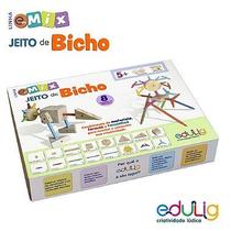 Brinquedo Edulig E.Mix Jeito de Bicho - madeira e plástico - 47 peças