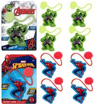 Brinquedo elástico pegajoso JA-RU Marvel Spiderman & Hulk para crianças Brinquedo elástico pegajoso JA-RU Marvel Spiderman & Hulk para crianças