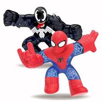Brinquedo Elástico Spider-Man vs Venom com Água - Ação Heróica - Heroes of Goo Jit Zu