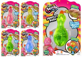Brinquedo elástico Squishy Glitter Ducks JA-RU 4 para crianças e adultos