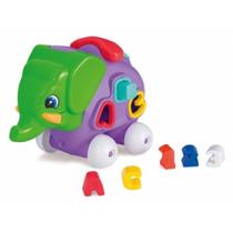 Brinquedo Elefante Feliz Didático Educativo C/telefone Rodas
