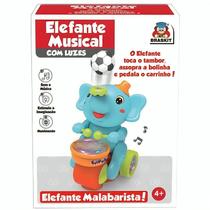Brinquedo Elefante Musical Azul 1801 - Braskit
