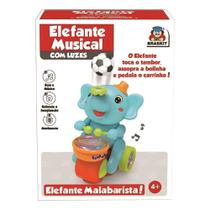 Brinquedo Elefante Musical com Luz Som e Movimento Braskit