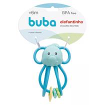 Brinquedo Elefantinho Chocalho Divertido Azul 10647 Buba