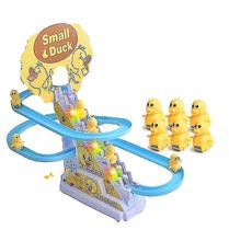 Brinquedo elétrico de escadas de escalada de patos para crianças com luzes LED Brinquedo elétrico de escadas de escalada de patos para crianças com luzes LED