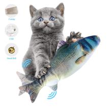 Brinquedo Elétrico para Gato ODOLDI - Peixinho que Se Move com Catnip e Sino