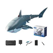 Brinquedo Elétrico RC Tubarão Para Meninos, Barco Controlado Remotamente Que Spray Água Para Piscina