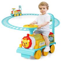 Brinquedo elétrico Ride On Train Olakids 6V com esteira e armazenamento