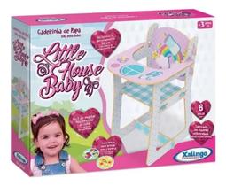 Brinquedo Em Madeira Cadeirinha De Papa Para Boneca Xalingo