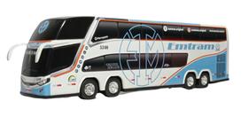 Brinquedo em Miniatura Ônibus Emtram 2 Andares - Marcopolo G7 DD - G8 - mini - Miniatura - Min