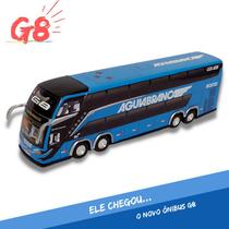 Brinquedo em Ônibus Águia Branca Azul Geração G8 - Marcopolo G7 DD - G8 - mini - Miniatura - Min