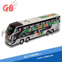 Brinquedo em Ônibus São Geraldo Milennium Lançamento G8 - Marcopolo G7 DD - G8 - mini - Miniatura - Min
