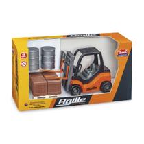 Brinquedo Empilhadeira Agille Working Miniatura C/ Caixas - Usual Brinquedo Empilhadeira Agille Working Miniatura C/ Caixas - Usual
