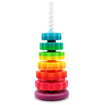 Brinquedo empilhável BYFWH Baby Spin Stack para crianças de 1 a 3 anos