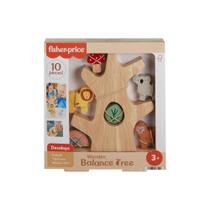 Brinquedo empilhável Fisher-Price Wooden Balance Tree com 10 peças